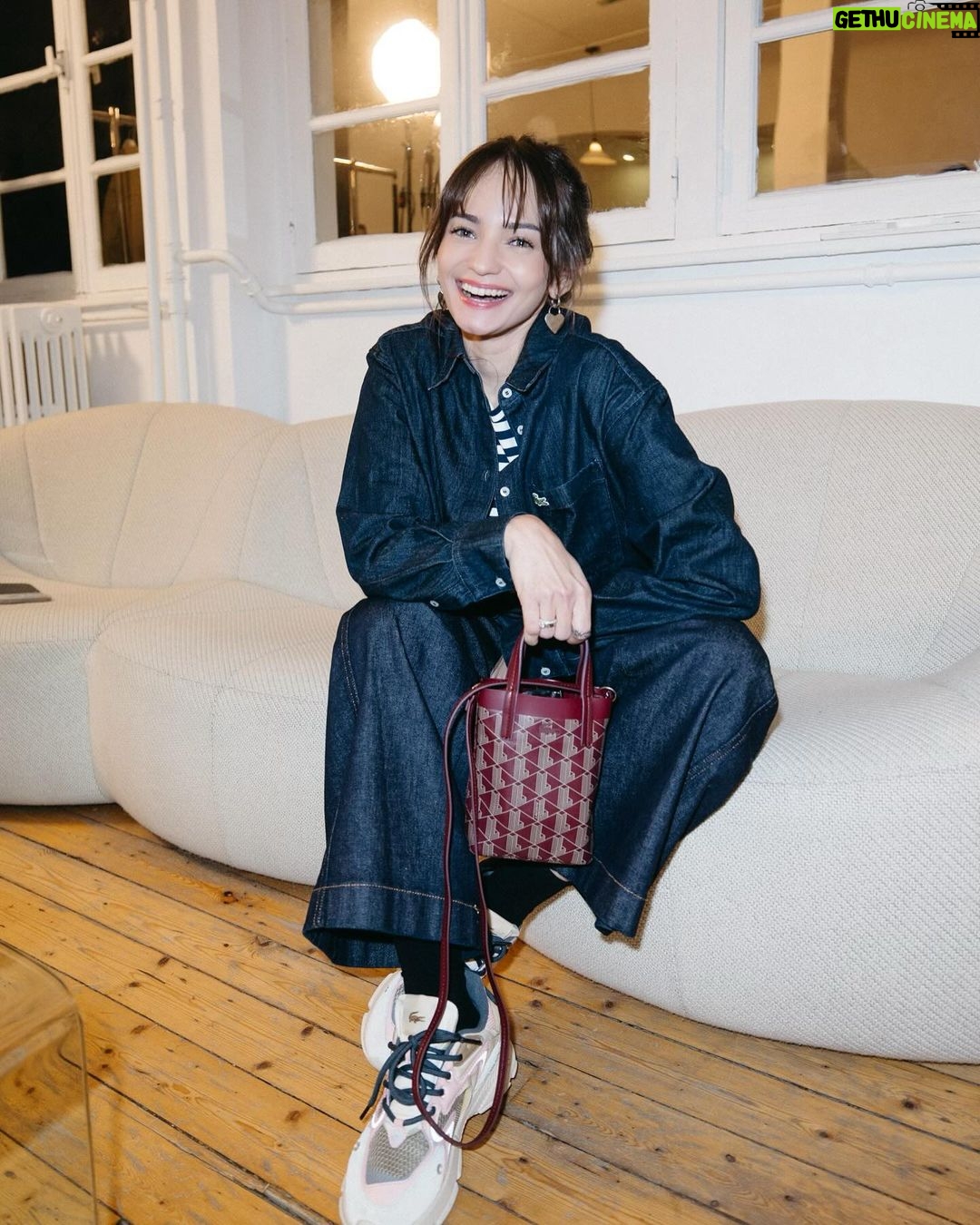 Enzy Storia Instagram - Happy to be back in Paris with @lacoste! 🐊 #lacosteFW24 Paris, France