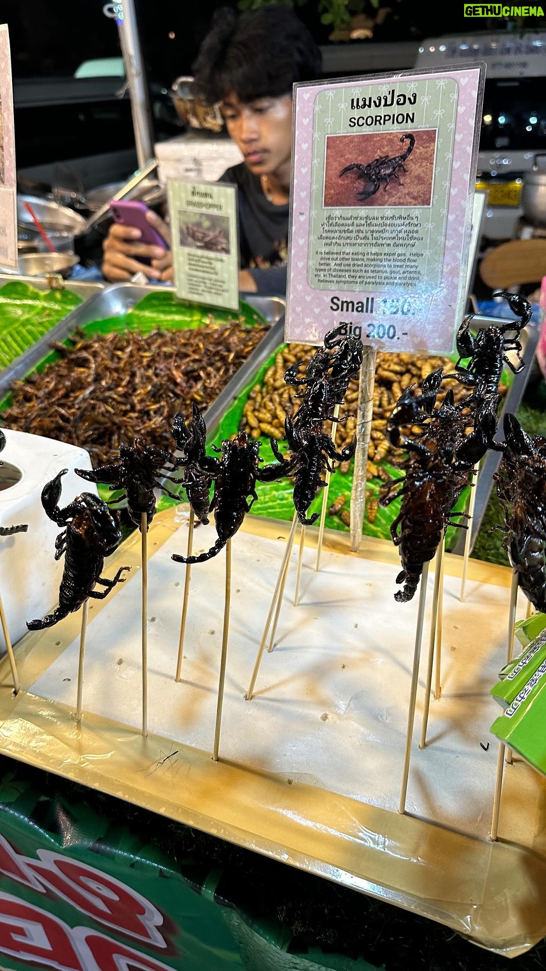 Eric André Instagram - Eating scorpions 🦂 Fisherman's Village Bophut Beach Night Market