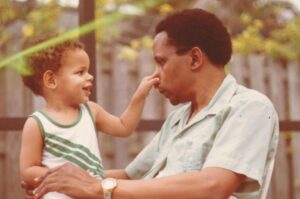 Eric André Instagram - Can’t believe it’s been a year since my dad passed away 😢 🕊️ Love you pops 🌺 Forever in my heart 💜 Miami, Florida