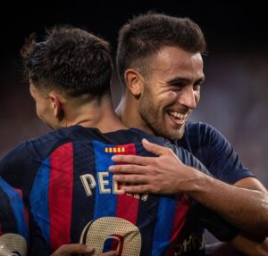 Eric García Instagram - Gran tarda amb tots vosaltres a l’estadi. Seguim treballant💪 Força Barça💙❤️