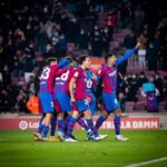 Eric García Instagram - Victòria a casa de les que fan equip amb l’ajuda de vosaltres, afició!!🔝 Força Barça!💙❤️. Victoria en casa de las que hacen equipo con vuestra ayuda, afición!!🔝🔝. Força Barça💙❤️ Spotify Camp Nou