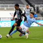 Eric García Instagram - Tough win tonight away from home. Congratulations to @scottpcarson33 for his debut y a la ⭐️ por los 3 goles. We keep going and looking forward to the next game💪🔵🔝 St James' Park