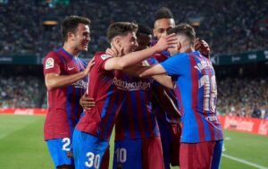 Eric García Instagram - Buena victoria del equipo en el Benito Villamarín! A seguir! Força Barça!💙❤️