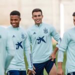 Eric García Instagram - Disfrutando y preparándonos para los partidos que vienen💪🇪🇸⚽️ @sefutbol Ciudad del Fútbol de las Rozas