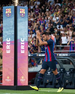 Eric García Instagram - Gràcies a tots per l’ambient d’avui!!! Ens veiem dissabte que ve🔥💪💙❤️