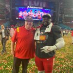 Eric Stonestreet Instagram – A montage if you will of some happy embraces. Not only are these guys champions, they are great guys and it starts at the top with the Hunt family. I’ve never loved a team or a sport more and to have this window of success right now with coach and Patrick and this team makes this 51 year old feel like an 8 year old on a never ending Christmas Eve! Congratulations to all the people that truly put in all the hard work to give us this amazing life experience and to their families that support them! #chiefskingdom