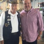 Eric Stonestreet Instagram - Reminded today of meeting this Kansan and WWII B17 waist gunner, Art Unruh in 2016. I only had a brief time with him, but his stories and his bravery have stuck with me and are reminders of so many men and woman’s service to our country. Art passed in 2021 at the age of 98. #VeteransDay