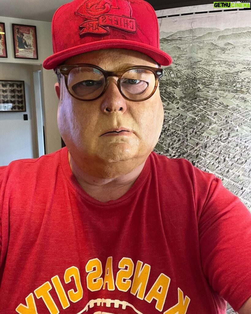 Eric Stonestreet Instagram - In anticipation of the approaching Halloween season, please enjoy this picture of me wearing a mask of me.
