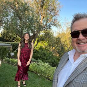 Eric Stonestreet Instagram - Look how pretty my fiancé is. What a fun night celebrating a friend and seeing some of my old co workers.
