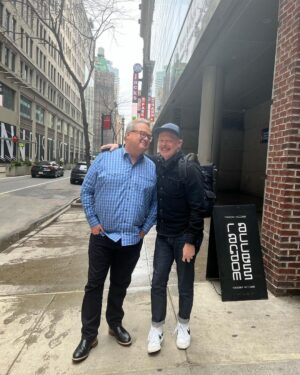 Eric Stonestreet Instagram - A meet cute two years in the making. Missed this guy a lot. Love you @jessetyler #nyc
