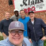 Eric Stonestreet Instagram - When my pals come to kc, gotta take ‘em for some great grub! @slapsbbq