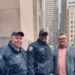 Eric Stonestreet Instagram - Quick trip to nyc. Got to say hi to the great @alroker and I met and chatted with couple @nypd officers by this giant tree they have there.