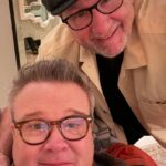Eric Stonestreet Instagram - For 11 years we would take family pictures for Modern Family and without missing one ever, I would always say, ‘now let’s do one without Ty.’ Last night Ty couldn’t make it to our little impromptu reunion, so I had to bring his favorite picture of Phil so we could ‘do one without Ty.’