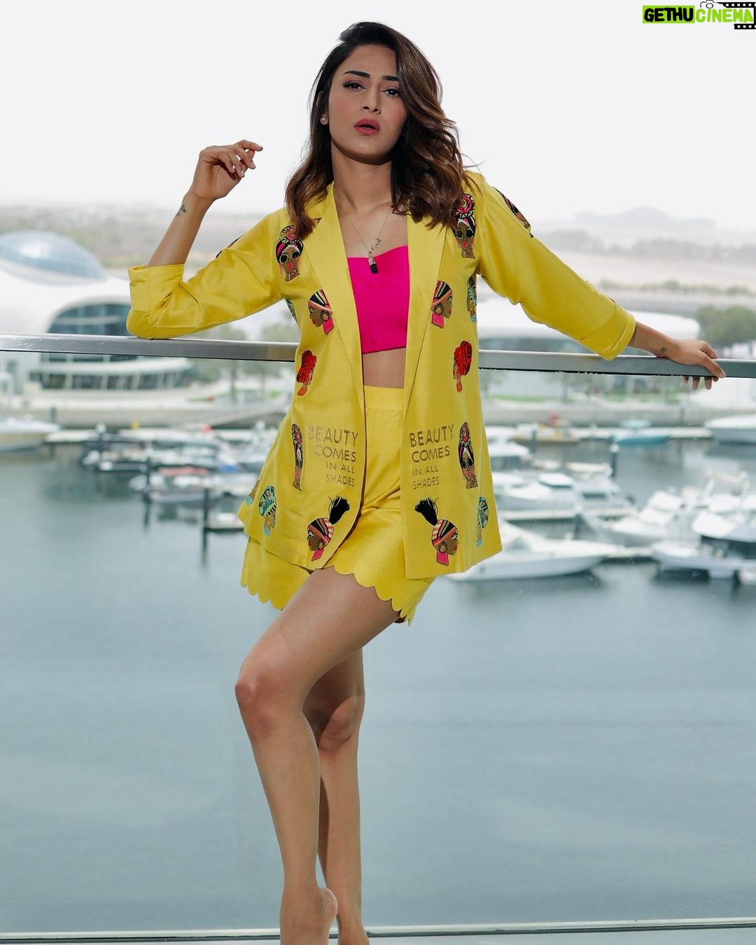 Erica Fernandes Instagram - ⚠️Aesthetic alert! ⚠️ Viewer discretion advised. Outfit by @rosemarybybehno Pr- @dinky_nirh Location courtesy @wabudhabi @yasisland 📸- @enoch.d04 #Fashion #OOTD #InstaFashion #InstaDaily #EricaFernandesFashionDiaries #PhotoOfTheDay #StyledByErica #FashionBlogger #PicOfTheDay #StyleInspo #FashionistaEricaFernandes #Love #InstaGood #EricaFernandesOOTD #BestOfTheDay