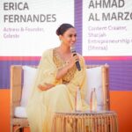 Erica Fernandes Instagram - ⁣ جلسة حوارية جميلة في مهرجان الشارقة لريادة الاعمال مع النجمة “ايريكا” عن رحلتها في عالم الفن وكيف اصبحت رائدة اعمال. ⁣ ⁣ 🎤 ⁣ ⁣ A beautiful discussion with the actress “Erica Fernandes” at the Sharjah Entrepreneurship Festival, where she talks about her journey in the film industry and how she turned from actress to entrepreneur.⁣ ⁣ ••⁣ ⁣ @iam_ejf @sheraasharjah @sharjahef @najlaalmidfa Sharjah Research Technology and Innovation Park
