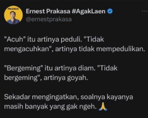 Ernest Prakasa Instagram - Dear writers. 🫶