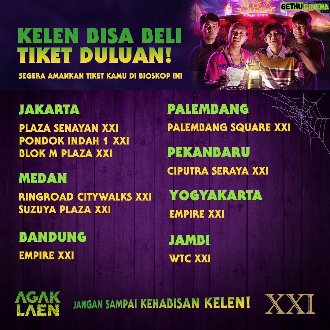 Ernest Prakasa Instagram - Jadilah penonton hari pertama @pilem.agak.laen biar semua orang iri dengki akan kebahagiaan hakiki yang kalian rasakan! Tiket sudah bisa dibeli sekarang. Buruan tag musuh-musuhmu biar kalian ketawa bareng lalu langsung baikan! π₯π₯π₯π₯π₯ #PilemAgakLaen