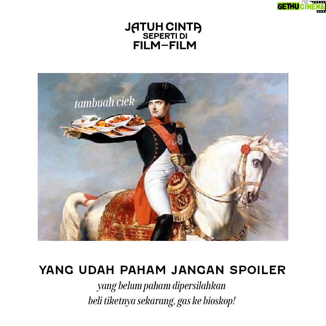 Ernest Prakasa Instagram - Sebuah mahakarya @yndlaurens. 🏆 Hanya bisa dipahami oleh orang terpilih yang sudah menonton #Jesedef. Yang belum paham, tonton sekarang di bioskop. Gas! #Jesedef #JatuhCintaSepertidiFilmFilm #KehilanganWarnaHidup