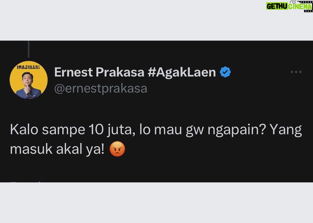 Ernest Prakasa Instagram - Ayo lah.