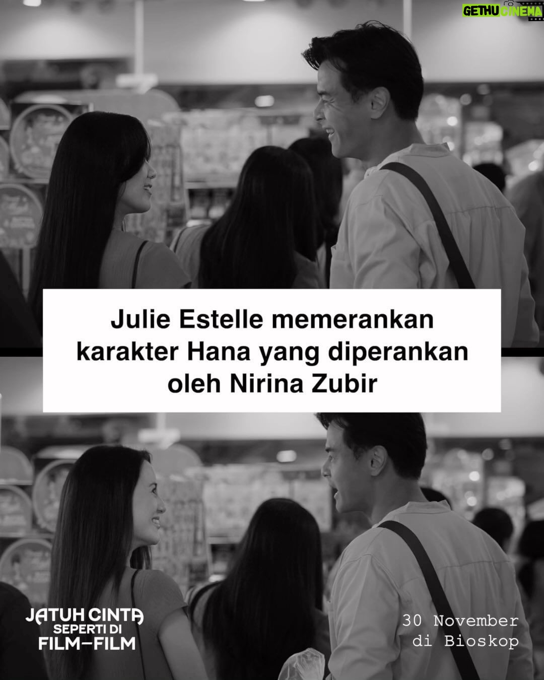 Ernest Prakasa Instagram - Terimakasih @julstelle udah memerankan Hana yang diperankan @nirinazubir_. ๐ Jatuh Cinta Seperti di Film-Film, mulai 30 November di bioskop! #Jesedef #JatuhCintaSepertidiFilmFilm #KehilanganWarnaHidup