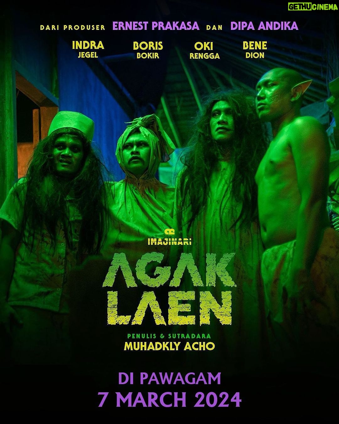Ernest Prakasa - 29.7K Likes - PENGUMUMAN! ‼️‼️‼️
Mohon maaf teman-teman di Malaysia , @pilem.agak.laen ada perubahan tanggal tayang, jadinya 7 Maret di seluruh jaringan bioskop ya! Siap-siap main ke Kuala Lumpur ah! ❤️