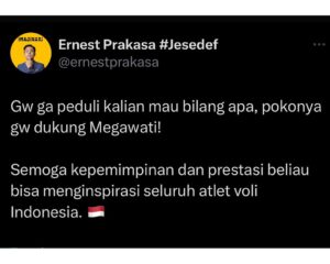 Ernest Prakasa Instagram - Megawati keren, rispek! 🫡