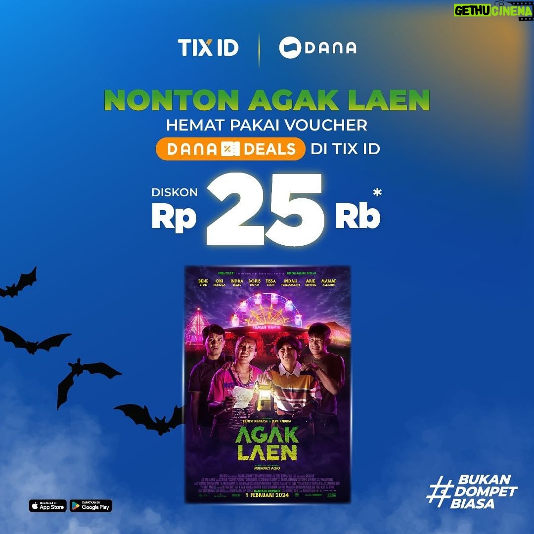 Ernest Prakasa Instagram - Udah 7,5 juta++, mau sampe berapa sih emang? Gas lahh ke bioskop yok beli tiketnya pakai voucher DANA Deals di @tix_id, bisa dapetin diskon 25 ribu! 👏👏👏👏👏