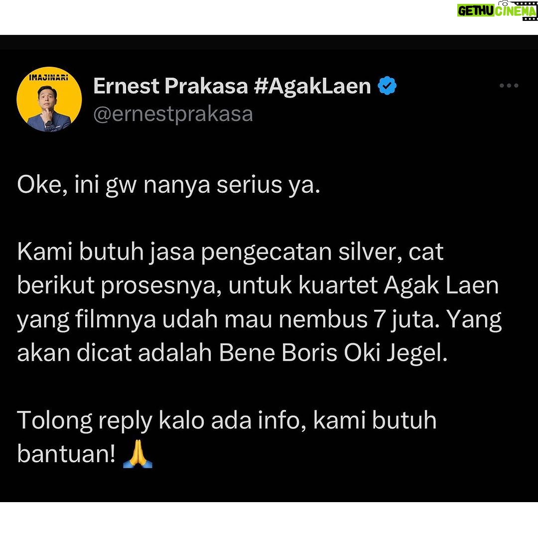 Ernest Prakasa - 62.6K Likes - HELP! 🥹