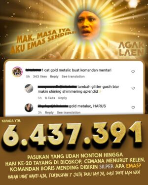 Ernest Prakasa Instagram - Yang lain boleh silver, khusus Bang @borisbokir_ kilaunya harus beda. ✨