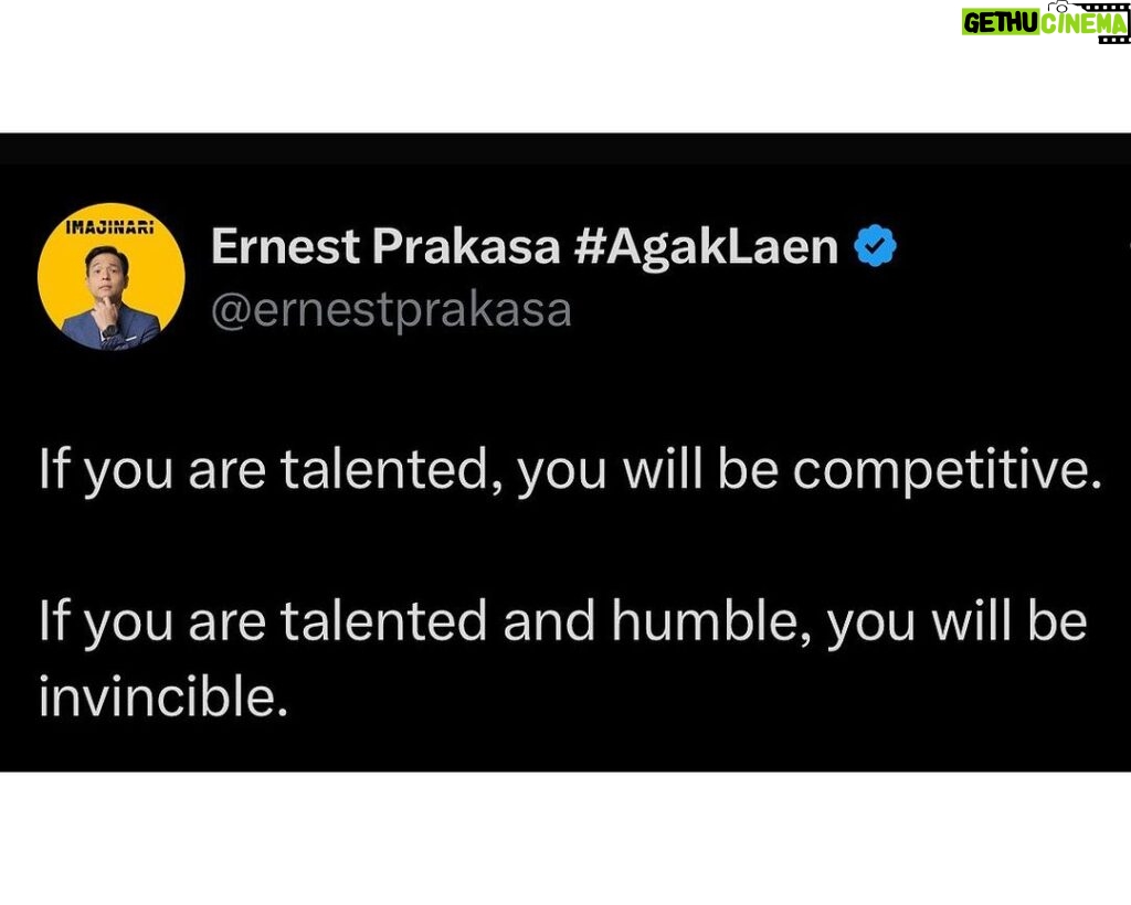 Ernest Prakasa Instagram - Talent and humility is a deadly combo. 💥