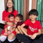 Ernest Prakasa Instagram - Sky, Snow, Benaya, Savana. ❤️ #SkyTierraSolana #SnowAurorArashi