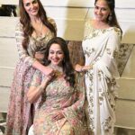 Esha Deol Instagram - Celebrating the goddess with these 2 super woman in my life my mother & my sister. Wishing you all a very happy navratri 🧿♥️🙏🏼🧿♥️ Naari Shakti @dreamgirlhemamalini @ahana_deol_vohra Wearing @houseofneetalulla HMU @tulsi5solanki @fatima_dsouza @surve.jaya @shankarjadhav813 #happynavratri #naarishakti #goddess #superwoman #delhi #sundayfunday #sisterhood #motheranddaughter #divinefeminine #shubnavratri #hemamalini #ahanadeolvohra #eshadeol #gratitude ♥️🧿