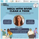 Esha Deol Instagram - The MITHI river is calling for immediate action. The 17.8km long river is heavilyy polluted resulting in biodiversity loss. Join me on 16th September, Saturday morning 7:30am with the @bhamlafoundation and @earthpoetry_india to save OUR MITHI! The MEGA #MITHIRIVER #CLEANATHON is a initiative to save our ecosystem. Let’s be there! Let’s save MITHI together! Rahul Shewale @oneearthnetwork @saherbhamla itsrahulshewale @narwekarrahulmla ♥️🧿