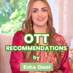 Esha Deol Instagram - Actor Recommends : The Deols are all over the news and for the right reasons. And as people who love watching content on OTT, we asked Esha Deol (@imeshadeol) her top 3 OTT recommendations. Have you watched Esha’s favourites already? Let us know in comments. #EshaDeol #OTT #ActorRecommends #Trending #Bollywood