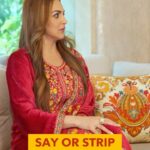 Esha Deol Instagram - How could we not play our most infamous game Say or Strip with the OG DHOOM GIRL @imeshadeol, she did spill some beans and we are sorry not so sorry for ruining her beautiful outfit. 🫶🏻‼️🤝 🎤: @arhamchordiaa #eshadeol #filmygyan #filmygyanexclusive