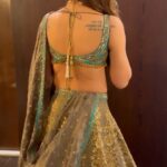 Esha Deol Instagram - 💙🤎🦋🤎💙 Wearing @rockystarofficial 🫶🏼 #aboutlastnight #desivibes #ethinicwear #indiancouture #indianfashion #gratitude ♥️🧿
