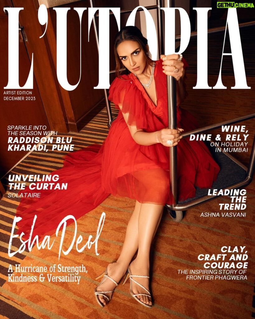 Esha Deol Instagram - A perfectionist by her own admission, L'utopia's Covergirl Esha Deol is passionate driven and determined to show her range as an artist. In a candid conversation with Aparajita Jaiswal, the actress talks about her experience so far in the film industry. "It’s absolutely fantastic! Just being in this profession is worth all the sweat & hard work because the love we receive in return is just unmatched. . Actress - Esha Deol @imeshadeol Magazine - L’utopia Magazine @lutopiamagazine  Founder/Editor-in-chief - Aparajita Jaiswal @davis_griffo Founder - Rahul Kumar @thewildstallion.in . Outfit: @zeba_byparul Jewellery @solitariodiamonds Footwear: @themiraki by Mayuri Photographer: Nirav Thakkar @niravthakkarphotography Stylist : Kishan Pandya @krishi1606  Makeup Artist: Tulsi Solanki @tulsi5solanki Hair Stylist: Fatima Dsouza @fatima_dsouza Photo Editor: Harry @hqbe_retouch Videographer: Sandip Bhalani @sandip_bhalani Interview: Aparajita Jaiswal @davis_griffo  Actor's Pr Agency: @hypenq_pr Location - @holidayinnmumbai  . . . . #lutopiamagazine #eshadeol #eshadeolcoverphoto #bollywood #celebrity #tollywood #bhfyp #beauty #celebritycover #magazinecover #cover #magazine #actress #celebrity #press #media #coverstory #feature #publish #lutopia #lutopiamagazine #model Holiday Inn Mumbai International Airport