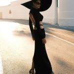 Esra Bilgiç Instagram - we see a girl with a big black hat and always in black. #Cannes23 Cannes, French Riviera, France