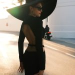 Esra Bilgiç Instagram - we see a girl with a big black hat and always in black. #Cannes23 Cannes, French Riviera, France