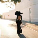Esra Bilgiç Instagram - we see a girl with a big black hat and always in black. #Cannes23 Cannes, French Riviera, France