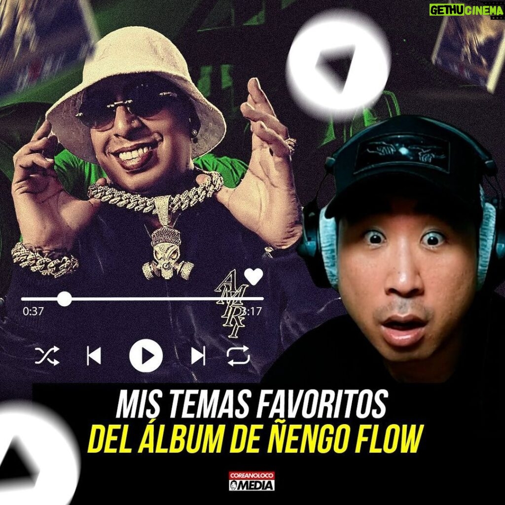 Esteban Ahn Instagram - ¿Cuáles fueron vuestros favoritos del álbum de Ñengo Flow? 👇👇👇👇👇
