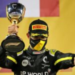 Esteban Ocon Instagram - What a moment what a journey, thank you to everyone for your support it hasn’t been the smoothest season but the hard work finally paid off🔥 #P2 @renaultf1team Bahrain International Circuit