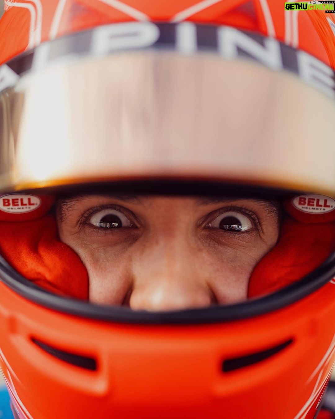Esteban Ocon Instagram - back to the roots with the fluo red 🔴🔥 let’s get itttt Baku City Circuit