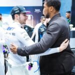 Esteban Ocon Instagram - Tricky race. We have a lot of work to do but we won’t stop pushing. Thanks to the champ @anthonyjoshua for coming to support us today. 🥊 see you in Oz. Jeddah Corniche, Saudi Arabia