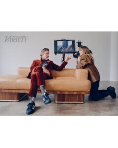 Ethan Hawke Instagram - The Hawkes x @Variety’s TIFF Issue On behalf of our new film WILDCAT Photography: @heatherhazzan Styling: @thealexbadia Ethan’s Grooming: @akgroomer Maya’s Hair & Makeup: @peterbutlerhair & @marywilesmakeup WILDCAT has signed an Interim Agreement with SAG-AFTRA.