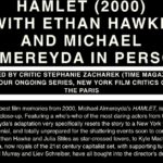 Ethan Hawke Instagram - Well this is one way to spend your Father’s Day… 🍿 This Sunday, I’ll be at The Paris Theater for a screening of HAMLET (2000) on 35mm followed by a Q&A with myself and director Michael Almereyda. Sunday, June 18 @ 3PM | Moderated by Stephanie Zacharek from @time | New York Film Critics Circle Series 🎟️: paristheaternyc.com