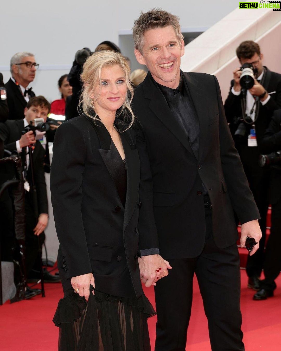 Ethan Hawke Instagram - The @festivaldecannes premiere of Pedro Almodóvar’s short film, Strange Way of Life // Extraña Forma De Vida. Cannes, France