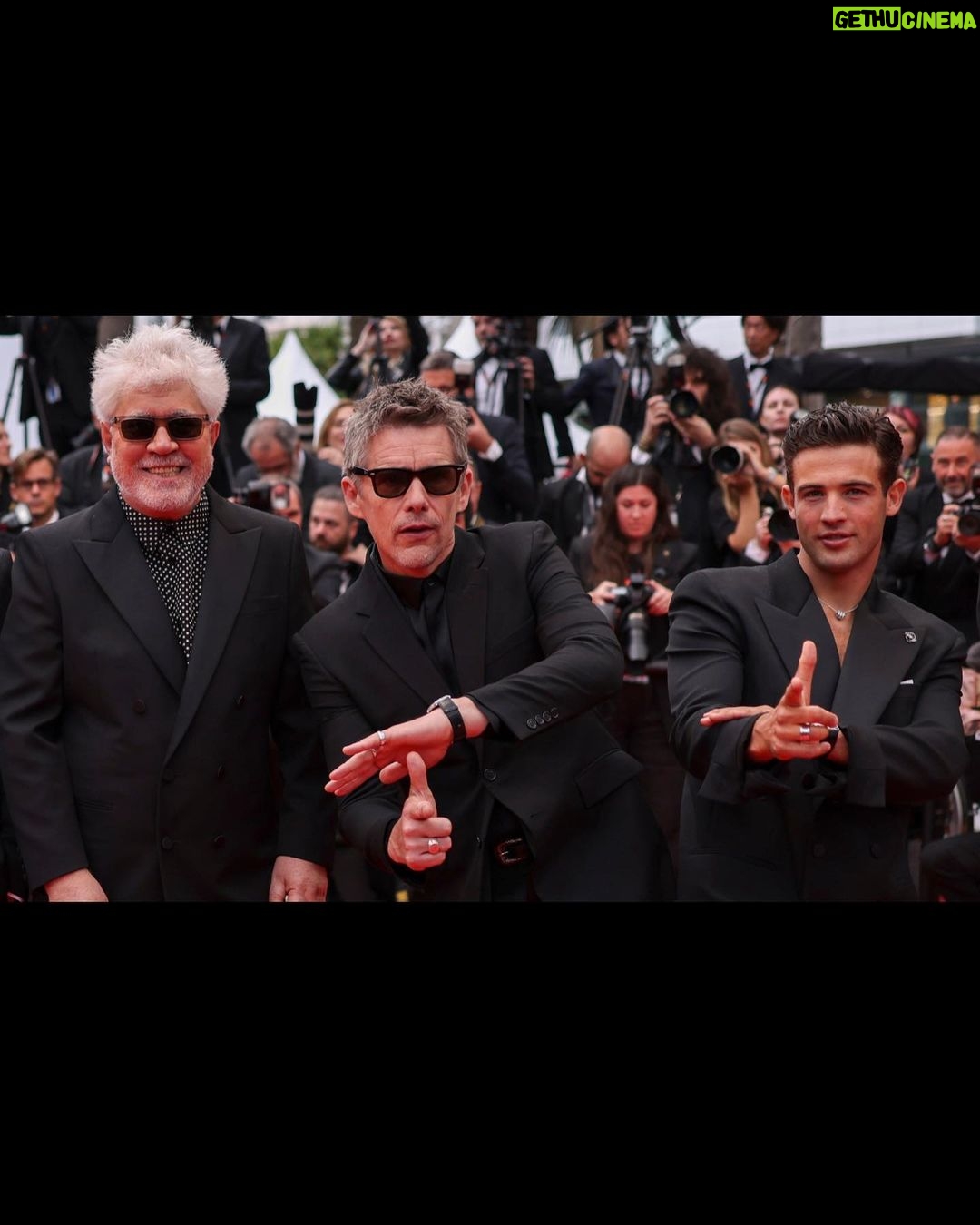 Ethan Hawke Instagram - The @festivaldecannes premiere of Pedro Almodóvar’s short film, Strange Way of Life // Extraña Forma De Vida. Cannes, France