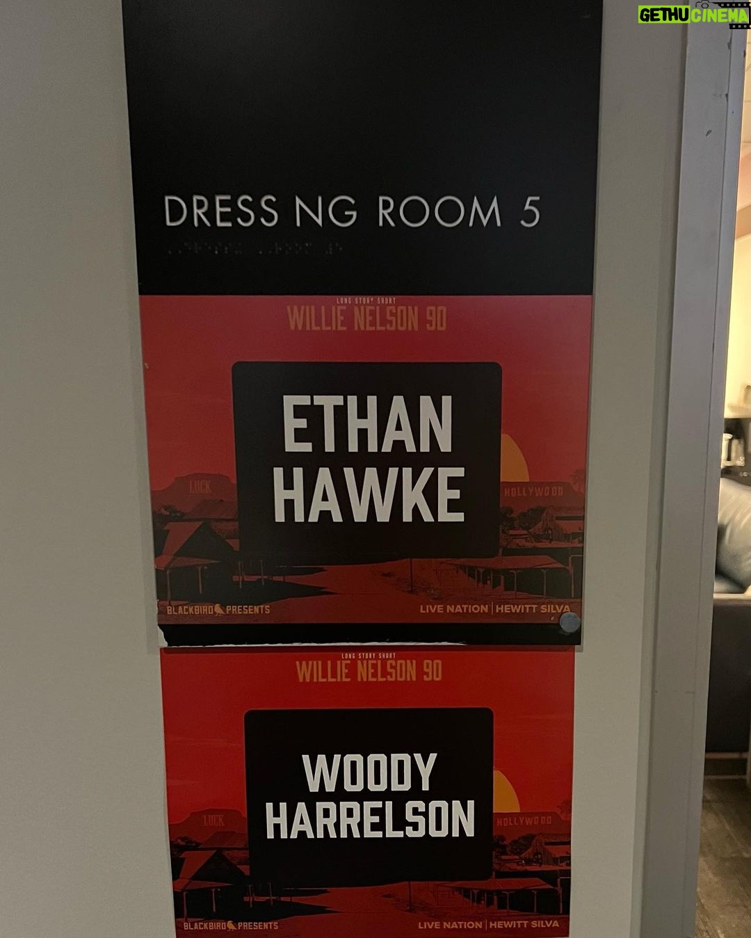 Ethan Hawke Instagram - We all love you, Willie. An honor to pay tribute to you at Long Story Short: Willie Nelson 90. Hollywood Bowl