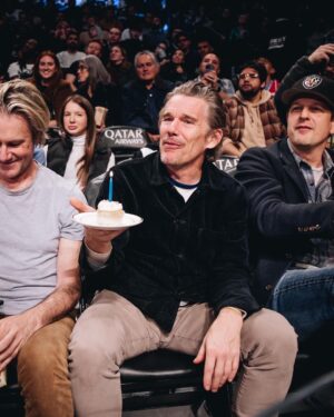 Ethan Hawke Instagram - Birthday was a slam dunk. New season is on for the @brooklynnets, and the start of a new year for me.